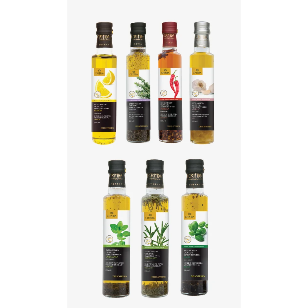 Our delicatessen with Extra Virgin Olive Oil (EVOO) premium products from the island of Crete Greece