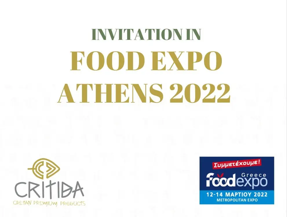 Bio kretensisk olivenolie Critida på Food Expo Athens Grækenland Food Trade Fair