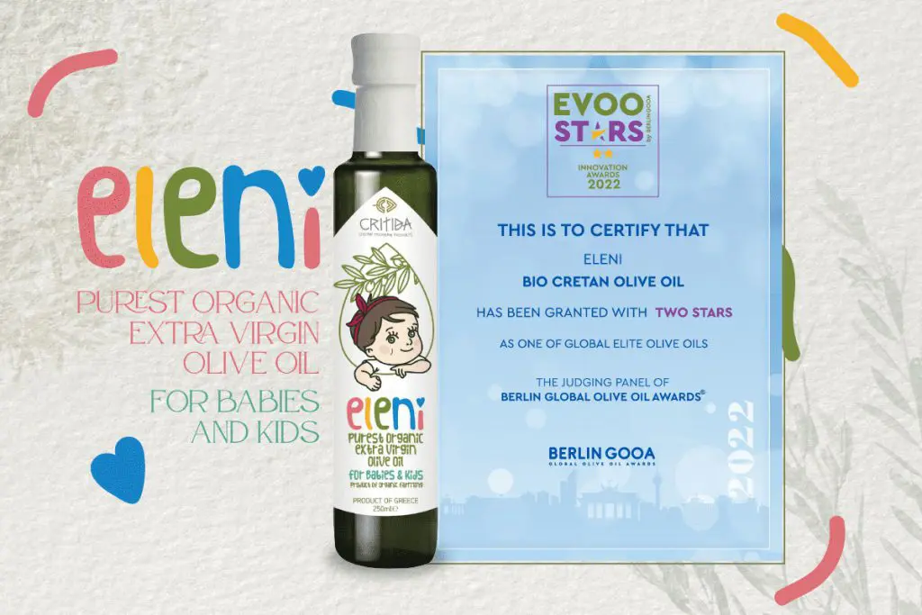 Organic EVOO for Kids and Babies - purest Greek organic extra virgin olive oil from the island of Crete