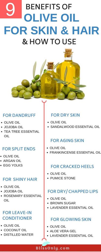 10 beneficios del aceite de oliva para la piel y el cabello y cómo utilizarlo