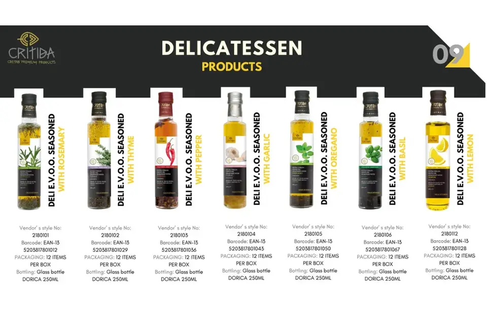 Critida BIODELI extra virgin olive oil delicatessen